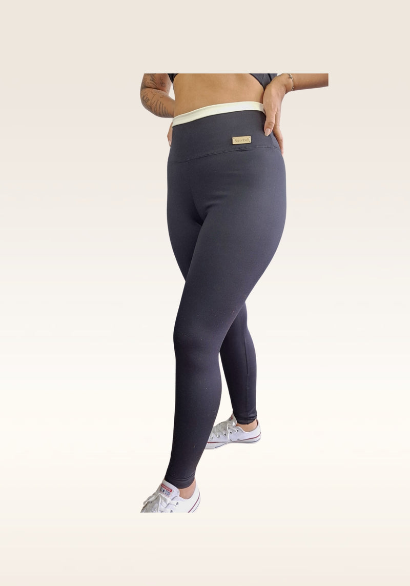 Calça Legging Cintura Alta - Preta  (Com Alta Compressão)