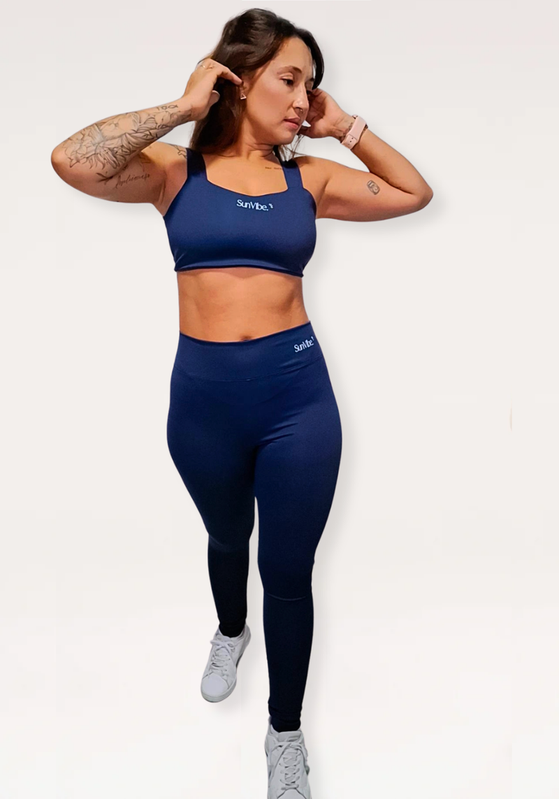 Calça Legging Vibe Cintura Alta  Azul