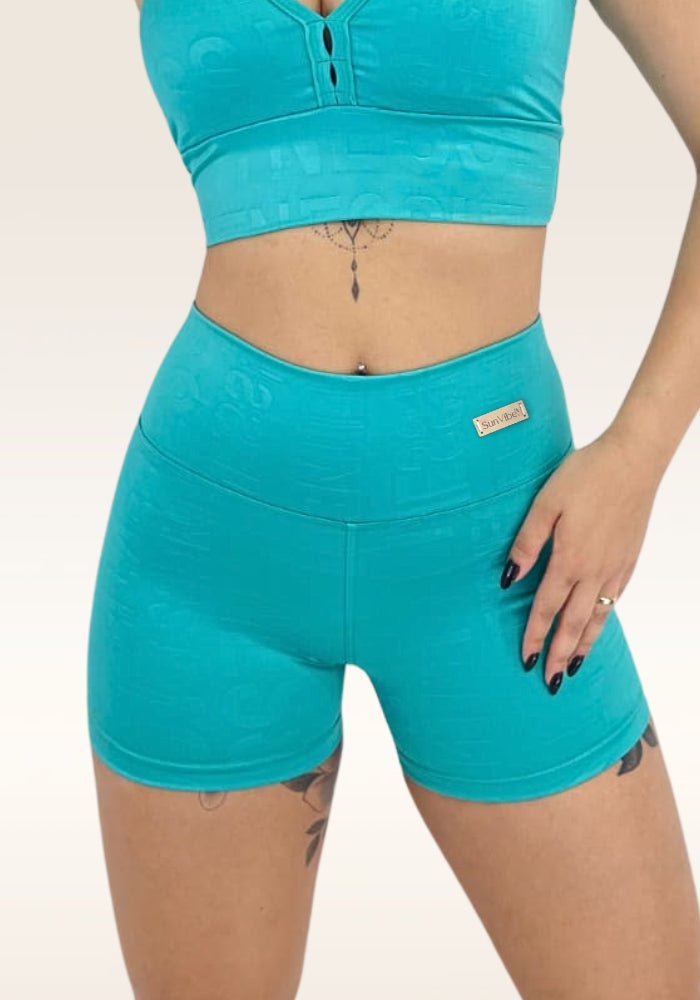 Short Vibe  Alta - Verde Água
