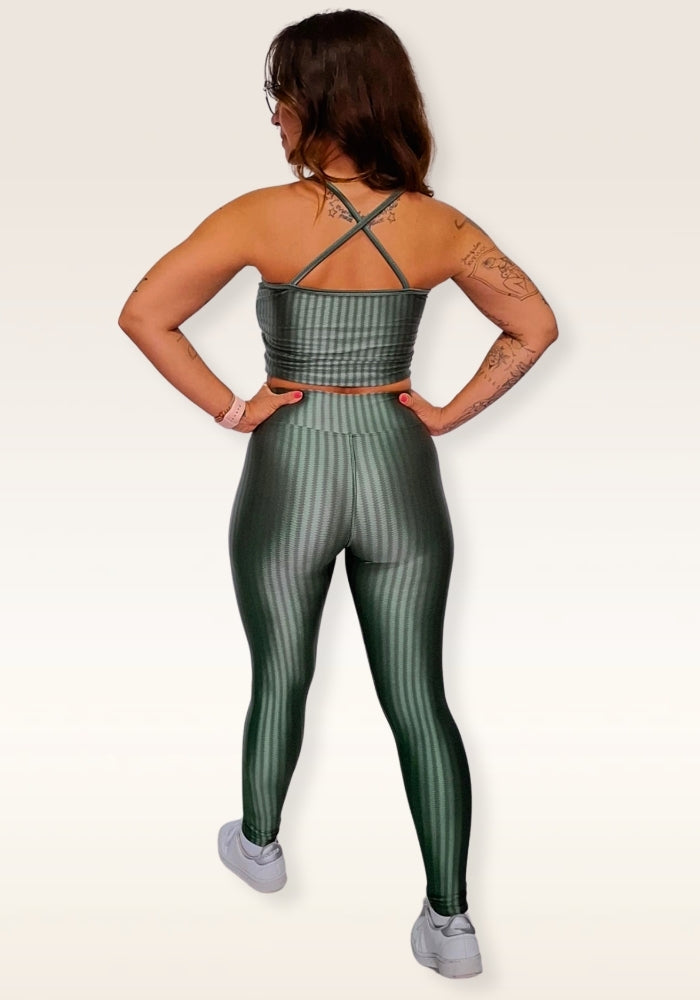Calça Legging Vibe Cintura Alta 3D Verde