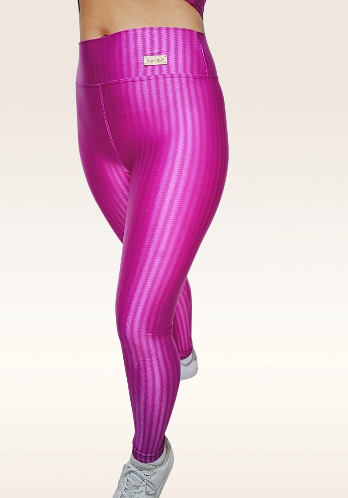 Calça Legging Vibe Cintura Alta 3D Rosa