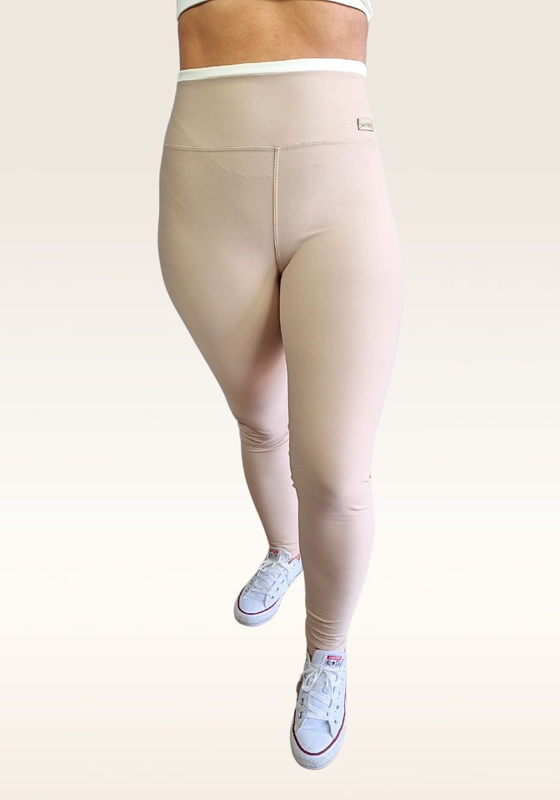Calça Legging Cintura Alta - Tom de Pastel (Com Compressão)