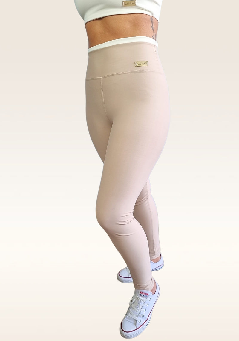 Calça Legging Cintura Alta - Tom de Pastel (Com Compressão)
