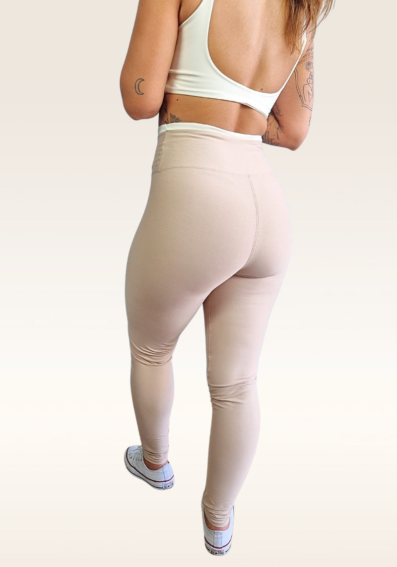 Calça Legging Cintura Alta - Tom de Pastel (Com Compressão)