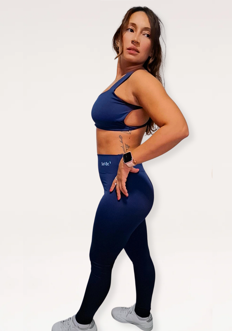 Calça Legging Vibe Cintura Alta  Azul
